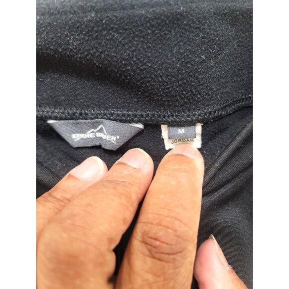 Eddie Bauer Women's Black Stretch Athletic Pants Medium Polyester Blend fleece l - Picture 6 of 9